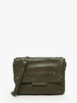 Cross Body Tas Felizia Leder Pieces Groen felizia 17116820